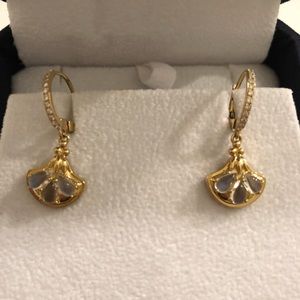 18K Gold + Diamond earrings